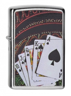 Zippo Royal Flush